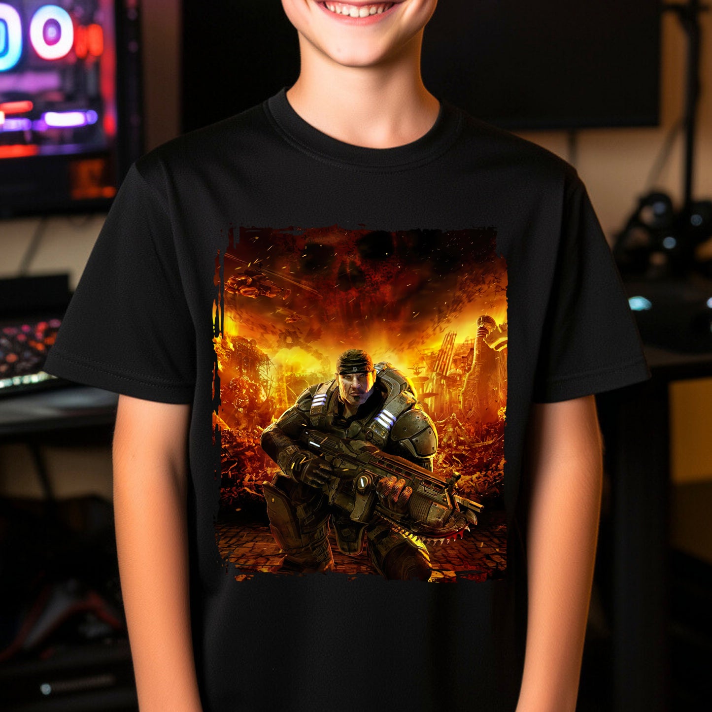 Kids  gaming shirt Gears of War