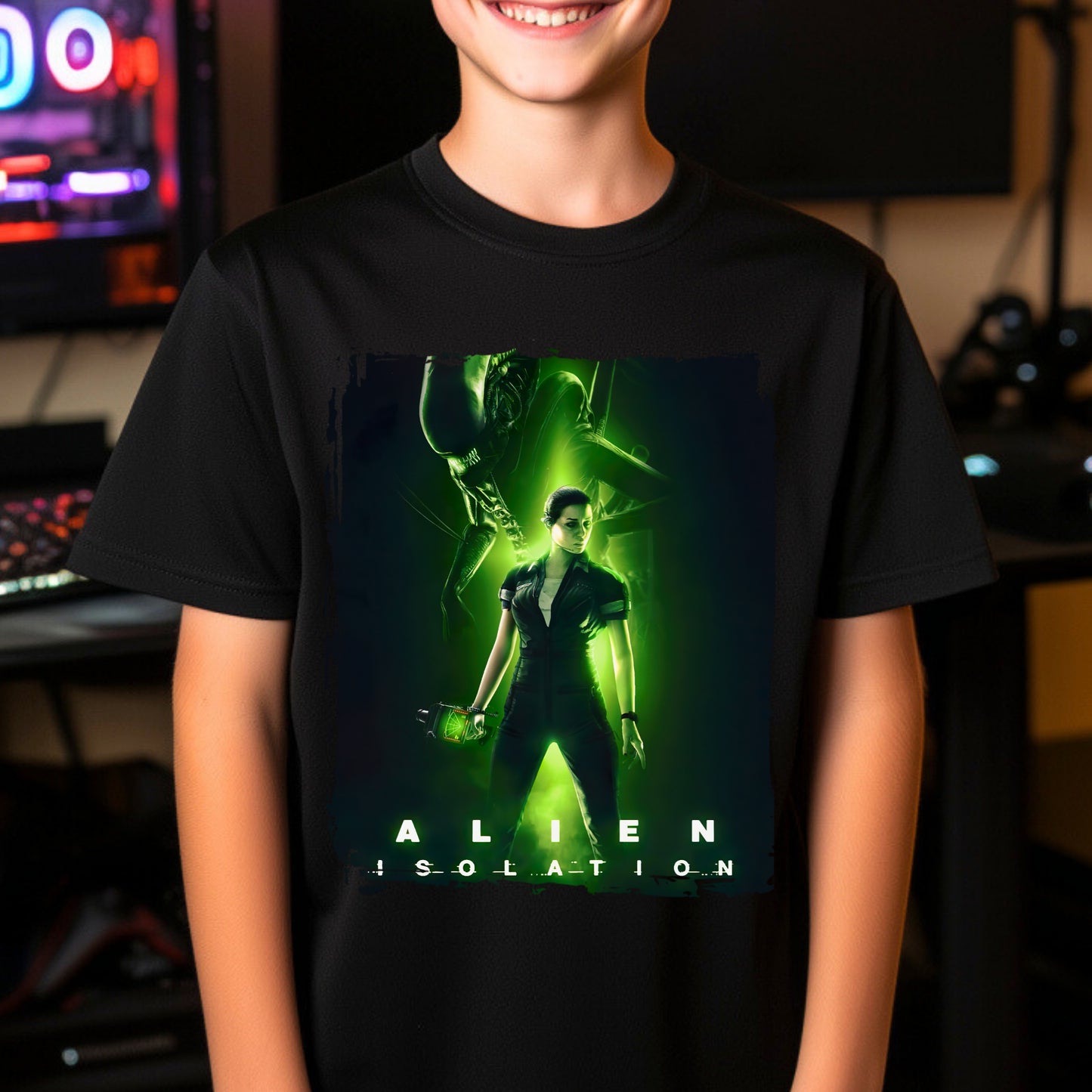 Kids  gaming shirt Alien Isolation